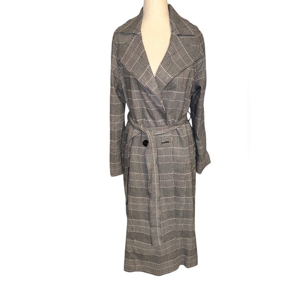 TOME Collective Houndstooth Trench Coat - Picture 7 of 8
